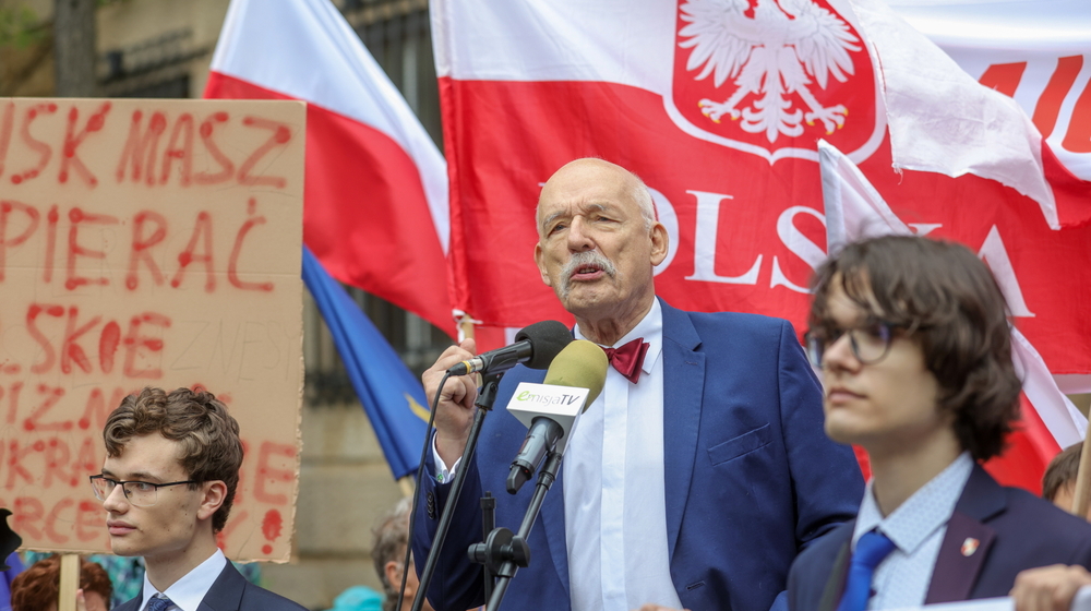 Protest Konfederacji Korony Polskiej pod Sejmem