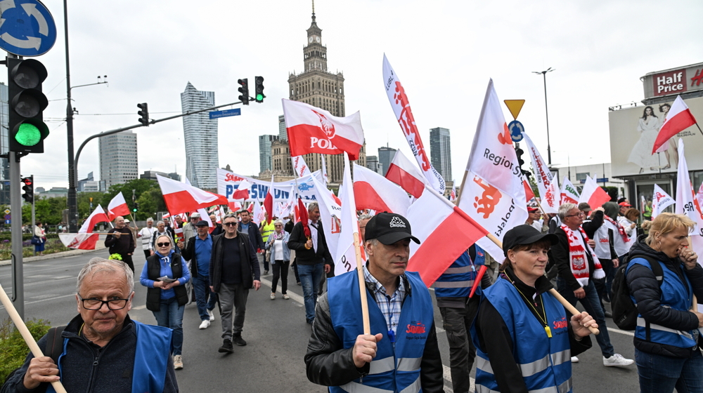 Protest rolników w Warszawie