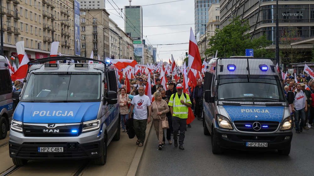 Protest rolników w Warszawie