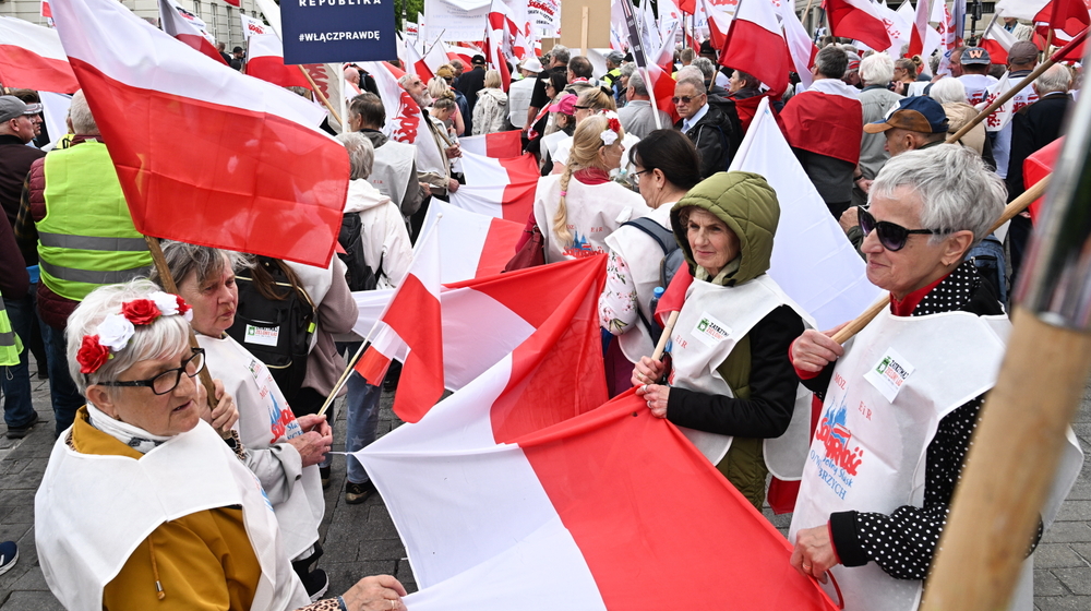 Protest rolników w Warszawie