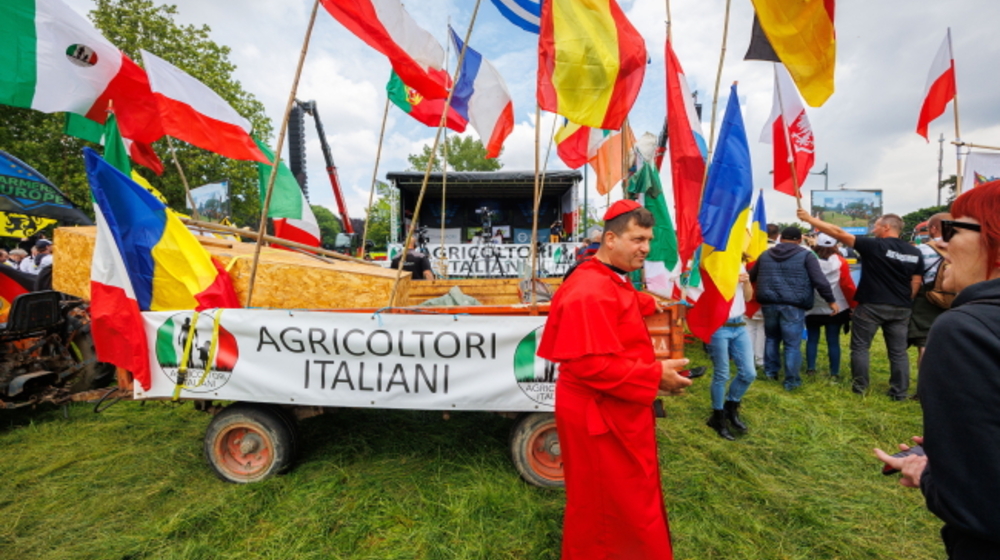 Protest rolników w Brukseli