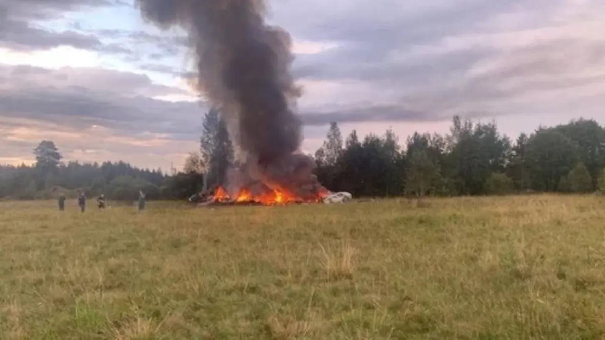 Rozbił się samolot  w obwodzie twerskim. Prigożyn miał być na pokładzie