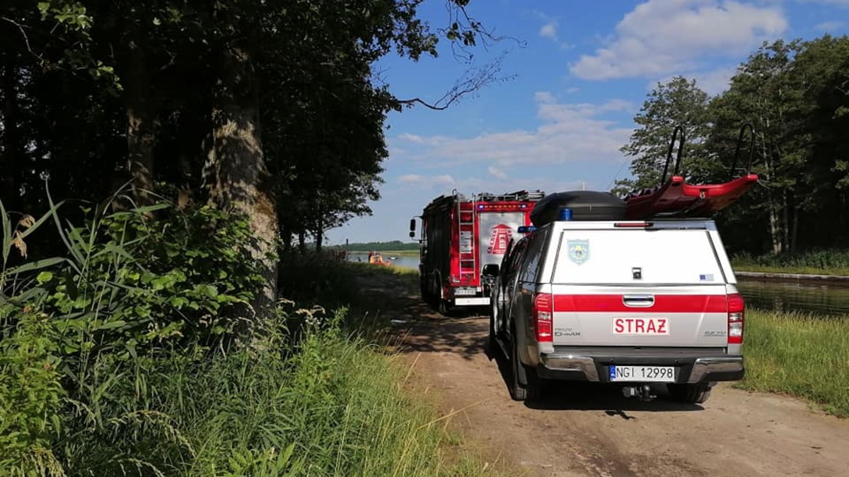 Tajemnicza śmierć wędkarza w Kanale Grunwaldzkim na Mazurach