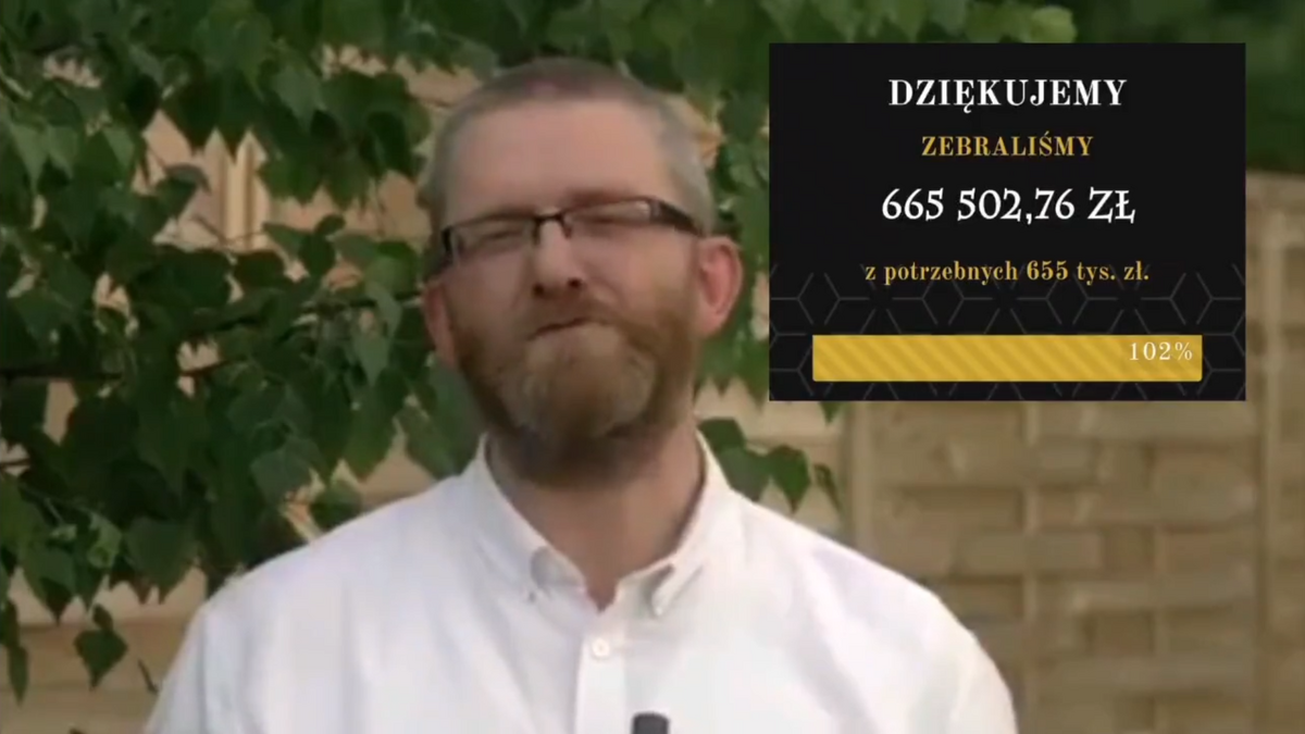 "Co z filmem, na który zebrał Pan ponad 665 tys. zł?" W 2018 r. Grzegorz Braun prosił o pieniądze na produkcję