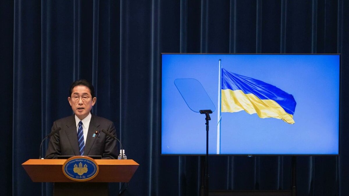 Premier Japonii odwiedził Kijów. "Solidarne i niezachwiane wsparcie dla Ukrainy"