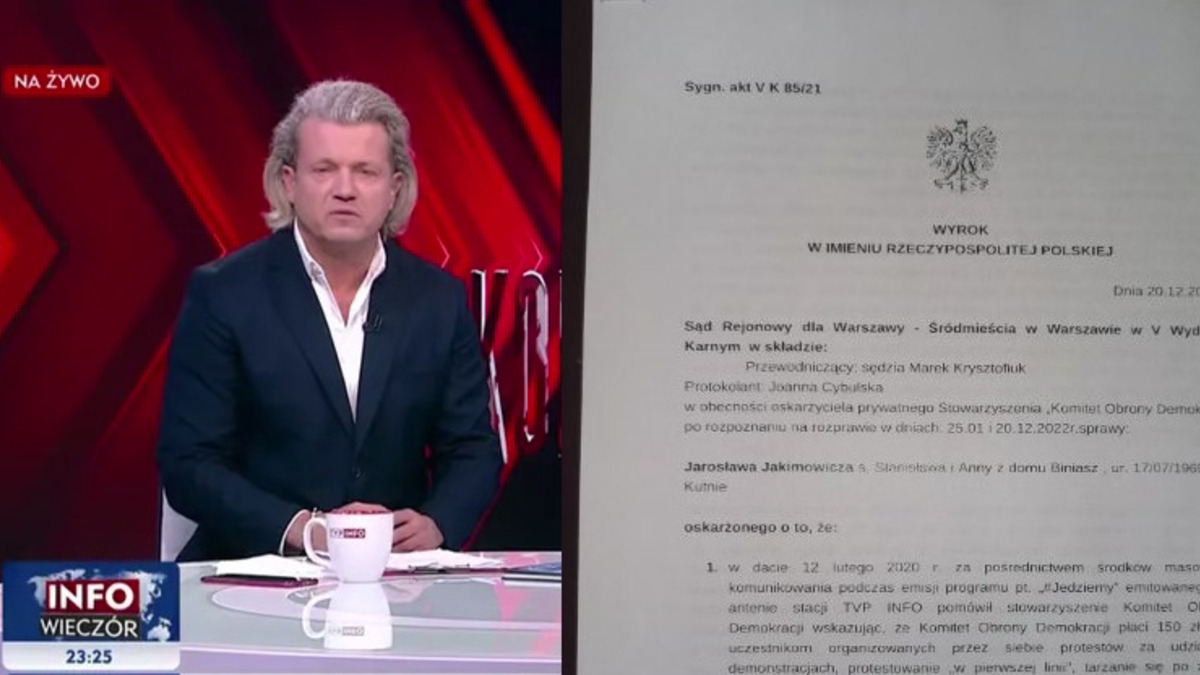 "Nie ma dobrego czasu Jarosław Jakimowicz". Były prezenter TVP usłyszał kolejny wyrok sądowy