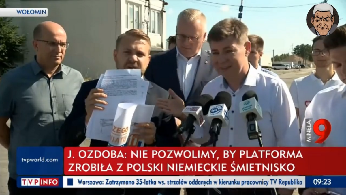 Przepychanki podczas konferencji KO "Niech pan się na mnie nie kładzie. Ma pan jakieś dziwne zapędy"