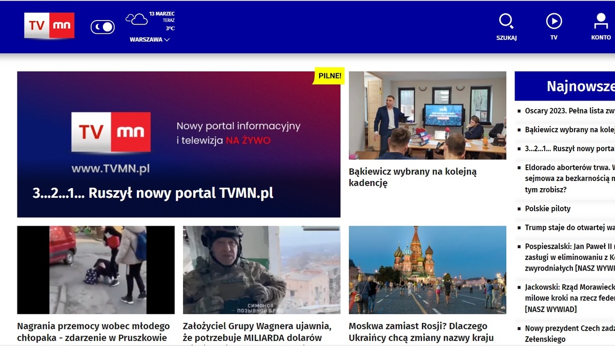 Oddajemy w Wasze ręce portal informacyjny i przestrzeń do oglądania TVMN