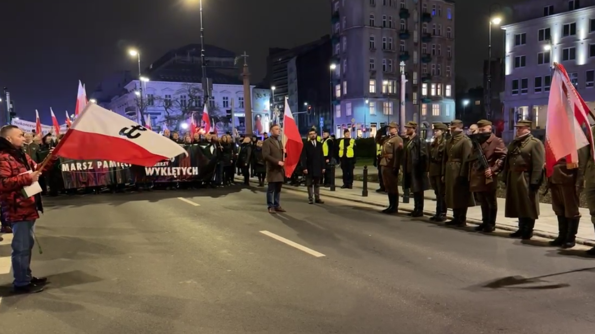 Zakończył się Marsz Żołnierzy Wyklętych 2024 w Warszawie. Bąkiewicz: "To symboliczne miejsce dla tych, którzy walczą o cywilizację"