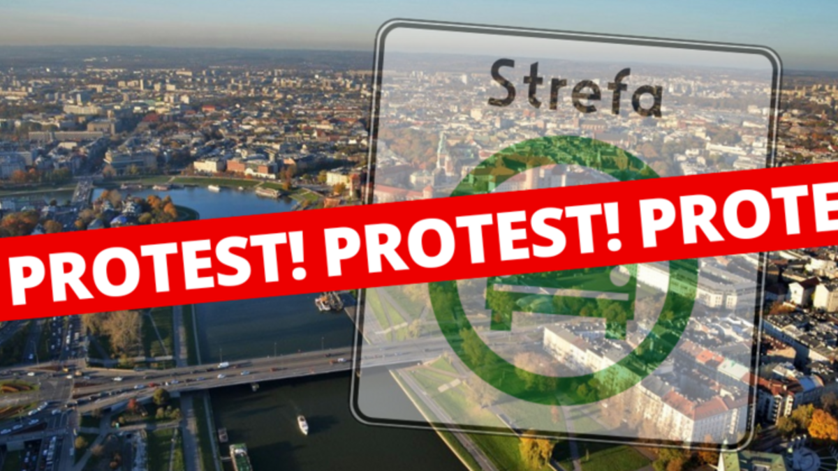 Walka ze Strefą Czystego Transportu w Krakowie. Ruch "Nie oddamy miasta" zaprasza na protest