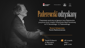 We wtorek prezentacja pamiątek i przedmiotów Paderewskiego. "Od 1954 roku kolekcja znajdowała się w rękach prywatnych"