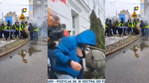 Protesty rolników. W Bydgoszczy płonące opony, policja użyła gazu