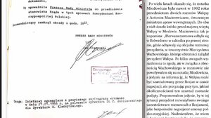 Po 31 latach odtajniono szyfrogram premiera Jana Olszewskiego do prezydenta Lecha Wałęsy