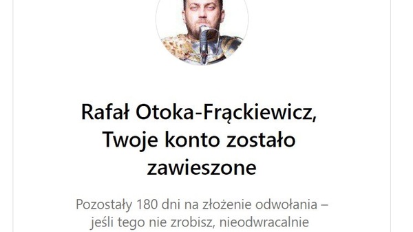 Otoka-Frąckiewicz: Zuckerberg skasował mi konto na Instagramie. Nie miałem tam nic poza fotkami z życia