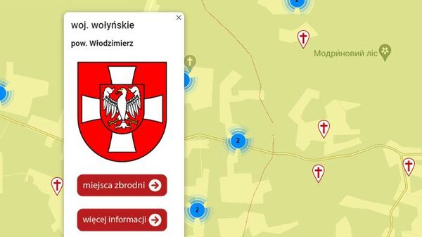 Mapa miejsc zbrodni Rzezi Wołyńskiej. Możesz odnaleźć informacje o osobach zamordowanych