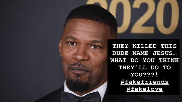 Jamie Foxx opublikował post i został oskarżony o "antysemityzm". Tłumaczyć musiała się również znana aktorka, która ten wpis polubiła