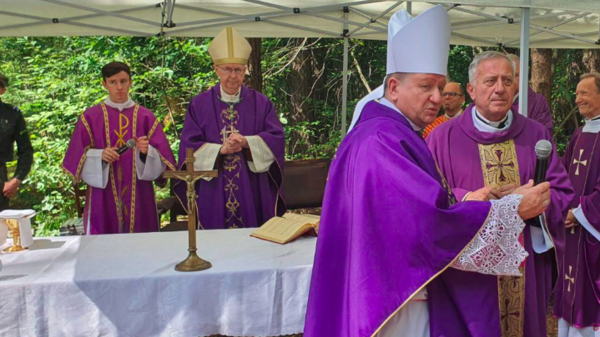 Abp Stanisław Gądecki odprawił mszę św. w miejscu rzezi wołyńskiej