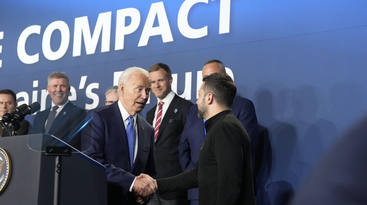 Joe Biden i Wołodymyr Zełenski