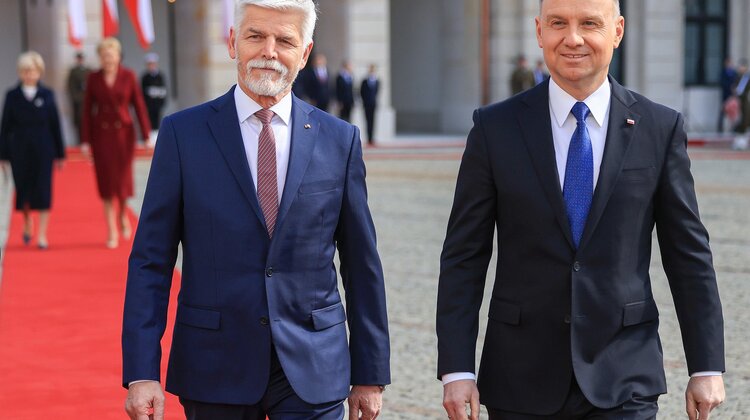 Prezydent Czech Petr Pavel i Polski Andrzej Duda