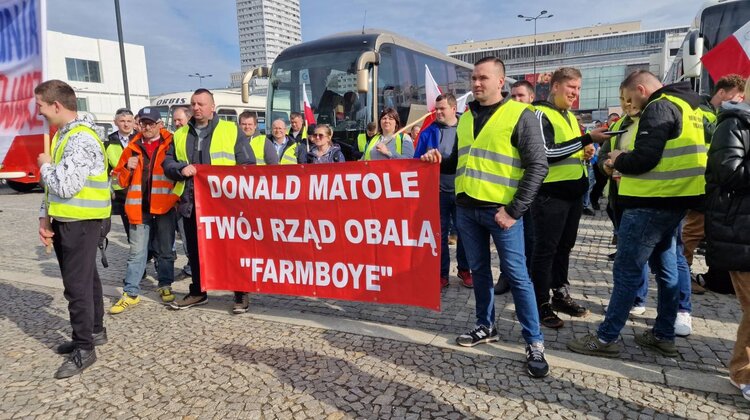 Protest rolników w Warszawie