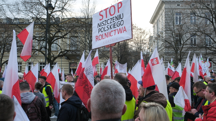 Protest rolników w Warszawie