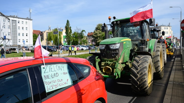 Protest rolników w Poznaniu