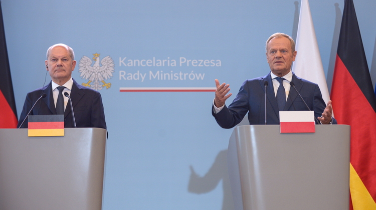 Kanclerz Niemiec Olaf Scholz i Premier Donald Tusk