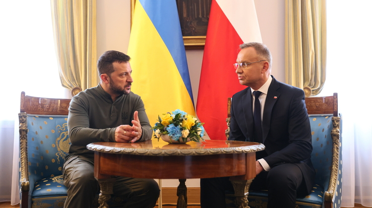 Prezydent Andrzej Duda i prezydent Ukrainy Wołodymyr Zełenski