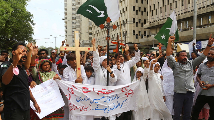 Protesty chrześcijan w Pakistanie