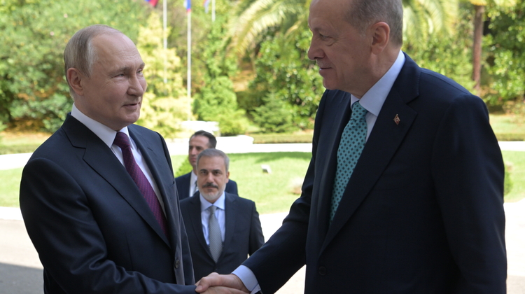 Prezydent Rosji Władimir Putin i prezydent Turcji Recep Tayyip Erdogan