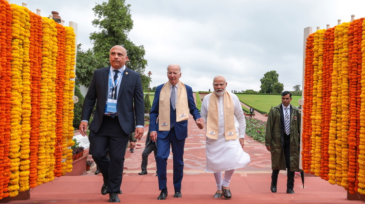 Prezydent USA Joe Biden i premier Indii Narendra Modi