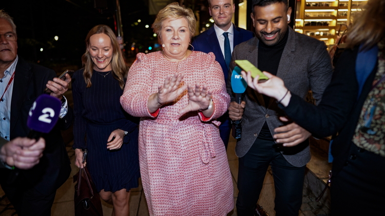 Erna Solberg z Norweskiej Partii Konserwatywnej