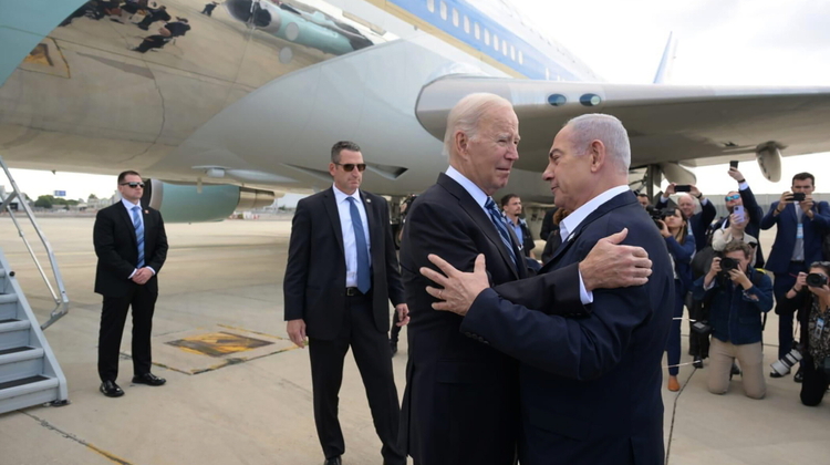 Prezydent USA Joe Biden i premier Izraela Benjamin Netanjahu