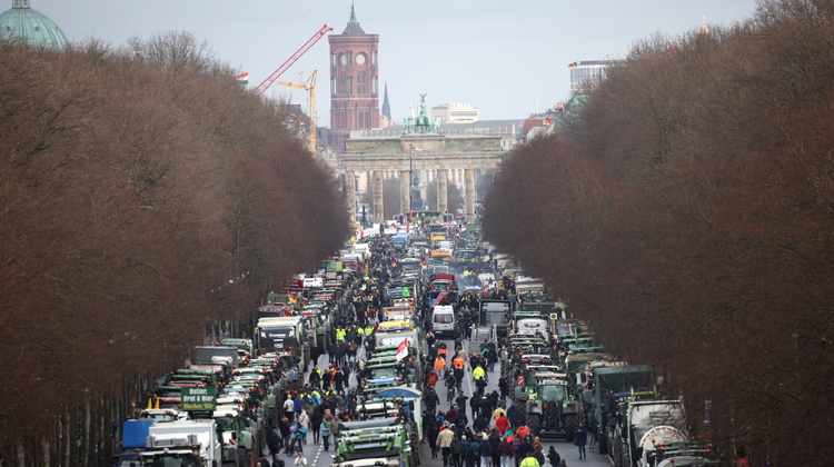 Protest rolników w Berlinie