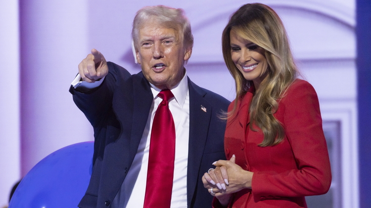 Były prezydent USA Donald Trump i jego żona Melania Trump