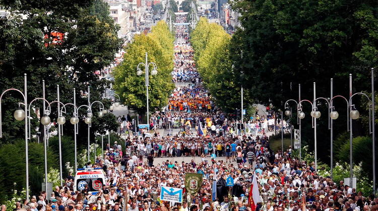 Pielgrzymi na Jasnej Górze