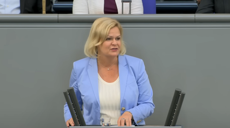 Minister spraw wewnętrznych Niemiec Nancy Faeser