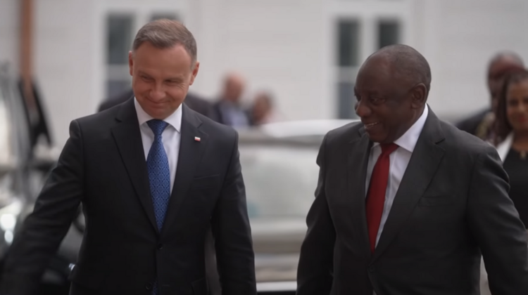 Prezydent Andrzej Duda i prezydent RPA Cyril Ramaphosa