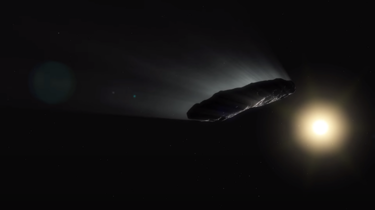 Wizualizacja planetoidy Oumuamua