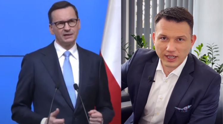 Premier Mateusz Morawiecki i Sławomir Mentzen