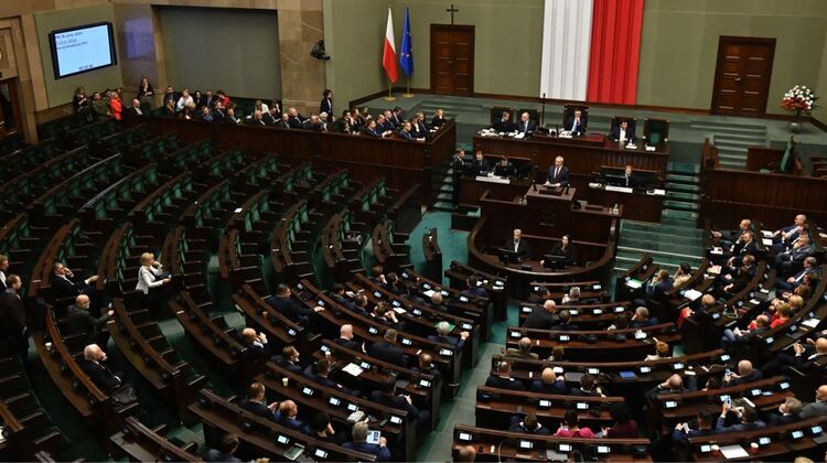 Sejm podczas obrad.