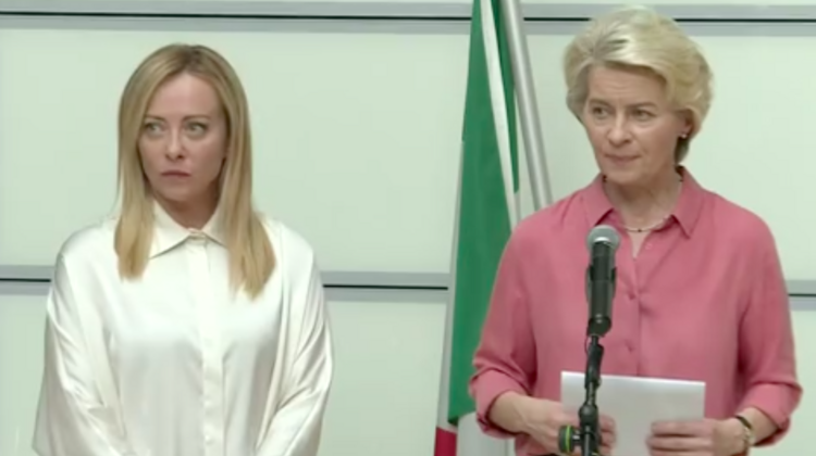 Ursula von der Leyen i Giorgi Meloni